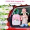 Costway 2Pc 12'' 16'' Kids Luggage Set Suitcase Backpack School Travel Trolley ABS pinkpink&light greendark bluelight